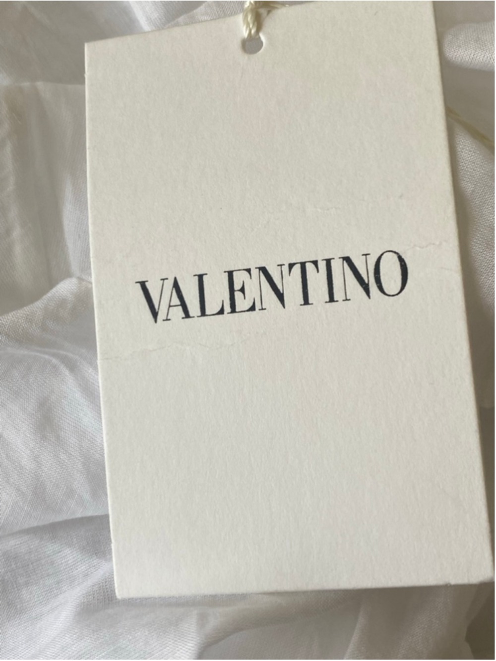 NWT Valentino White Off-Shoulder Eyelet Maxi Dress Size 8 - Picture 8 of 9